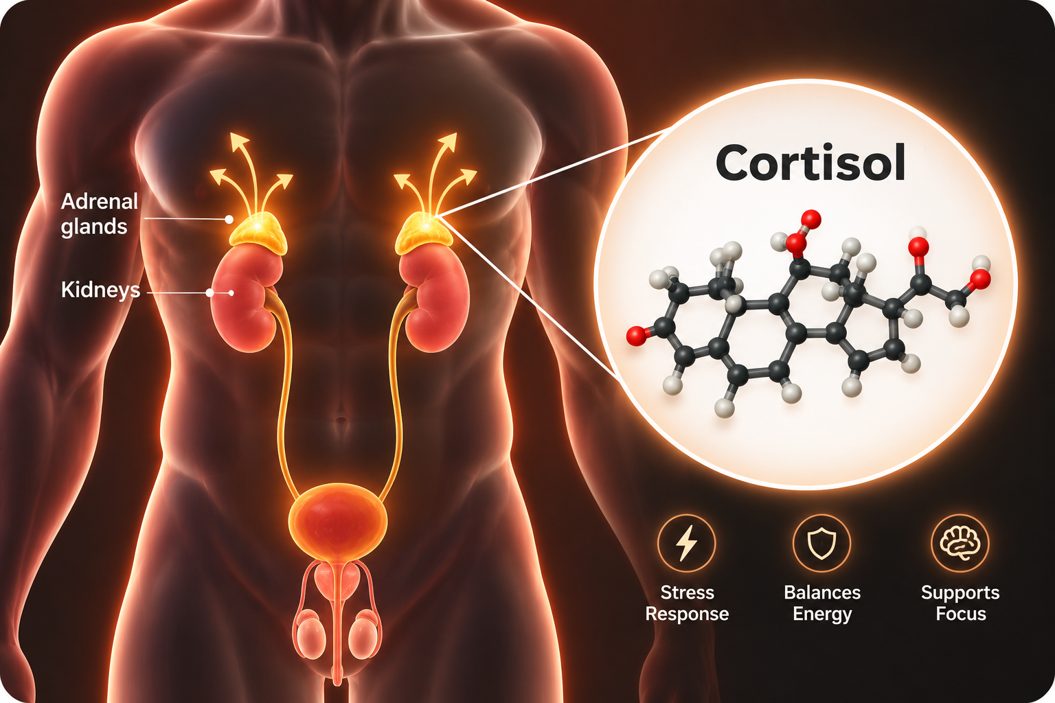 Cortisol educational diagram